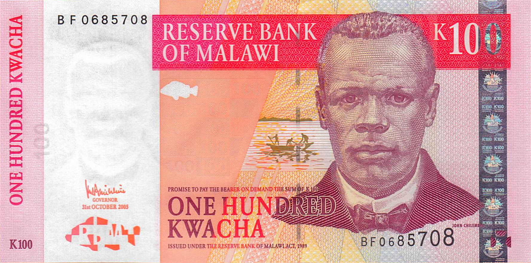 Malawi 100 2005 UNC P-54/a